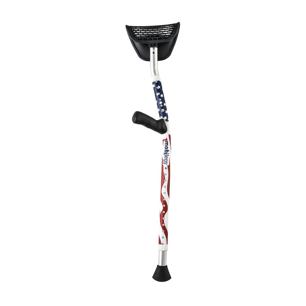 Mobilegs Ultra Crutches - Comfortable, Ergonomic Crutches for Adults (Pair)