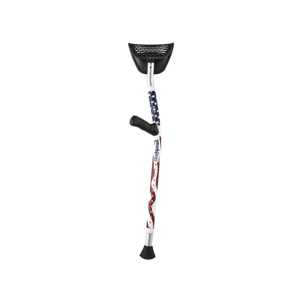 Mobilegs Ultra Crutches - Comfortable, Ergonomic Crutches for Adults (Pair)