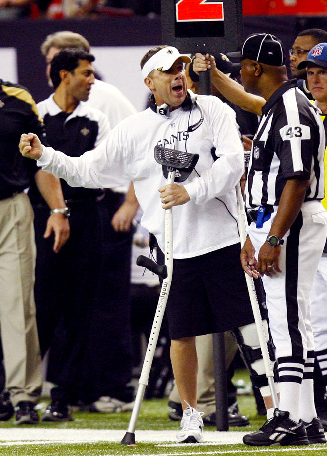 Sean Payton using Mobilegs.