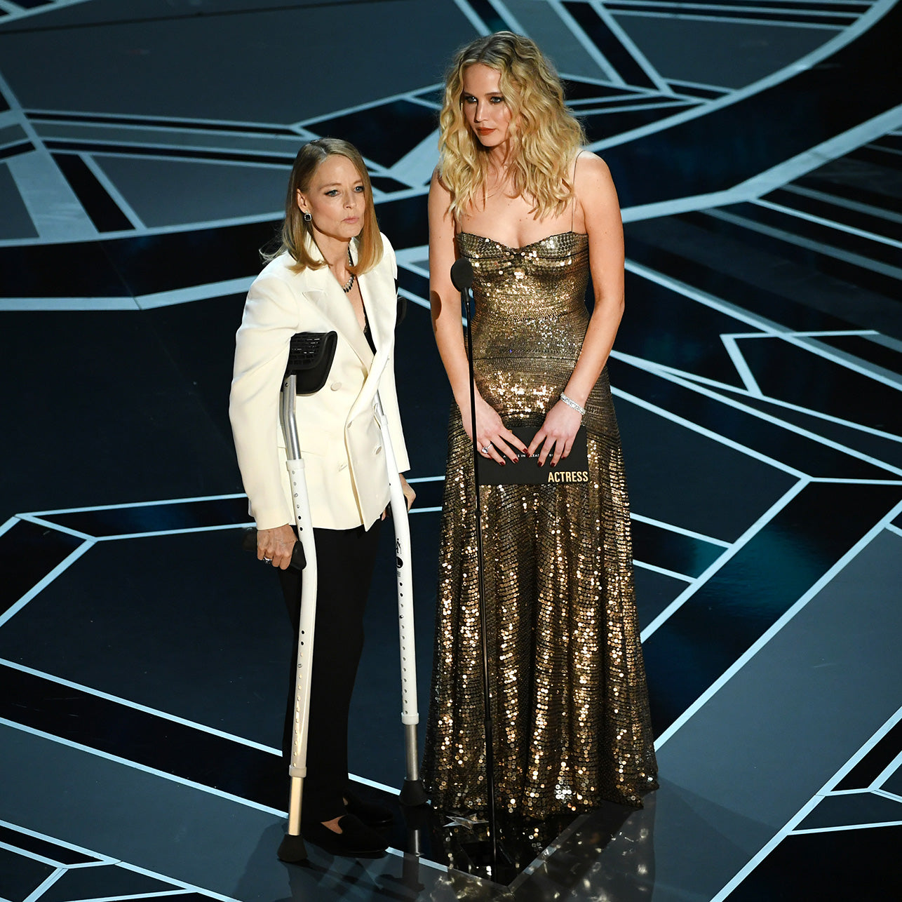 Jodie Foster using Mobilegs