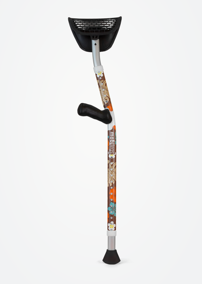 Mobilegs Ultra crutches in the Hawaiian Flowers design