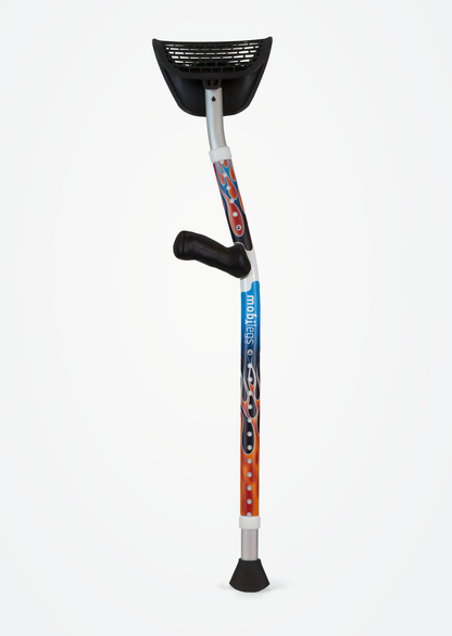 Mobilegs Ultra crutches in the Hot Rod Flames design