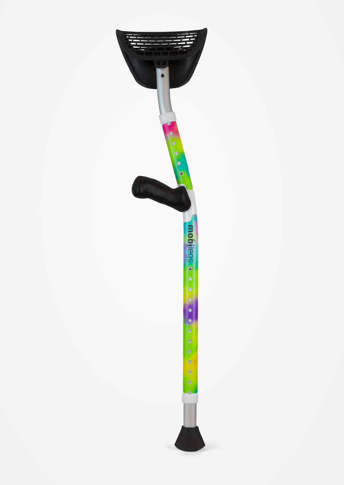 Mobilegs Ultra crutches in the Tie-Dye design